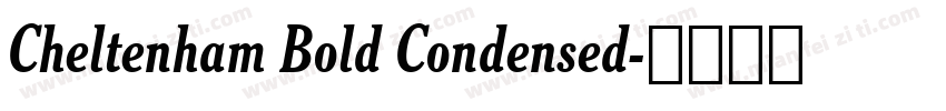 Cheltenham Bold Condensed字体转换